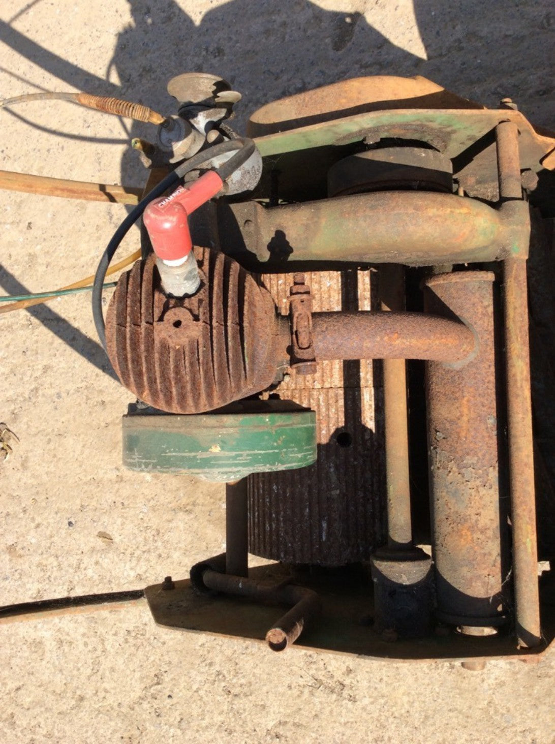 Old Vintage Ipswich Lawn Mower With Removable Grass Box Collector