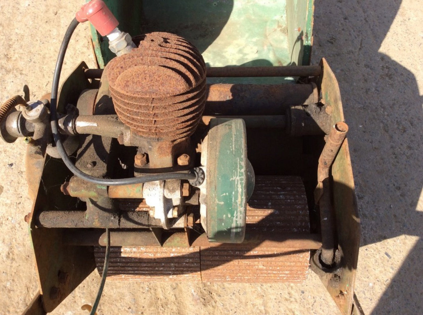 Old Vintage Ipswich Lawn Mower With Removable Grass Box Collector