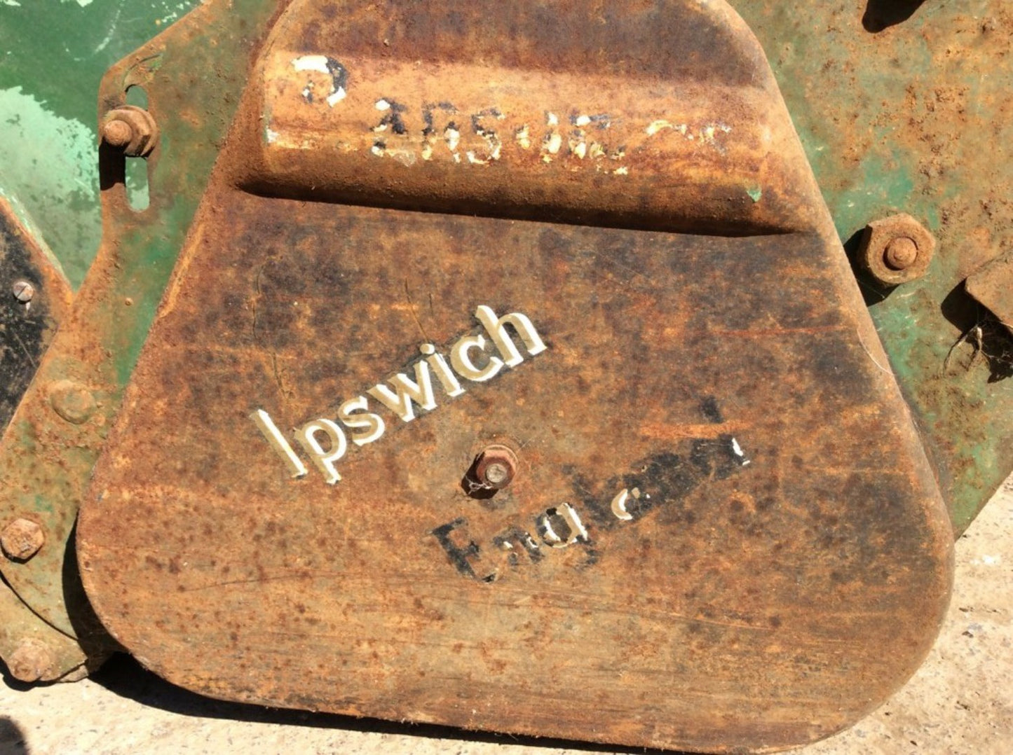 Old Vintage Ipswich Lawn Mower With Removable Grass Box Collector