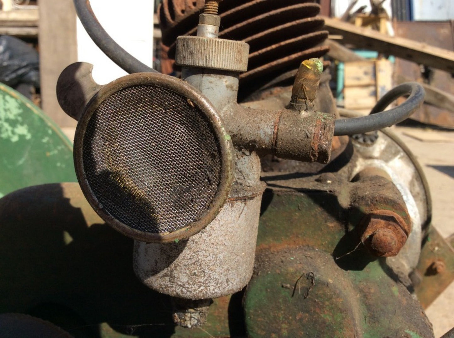 Old Vintage Ipswich Lawn Mower With Removable Grass Box Collector