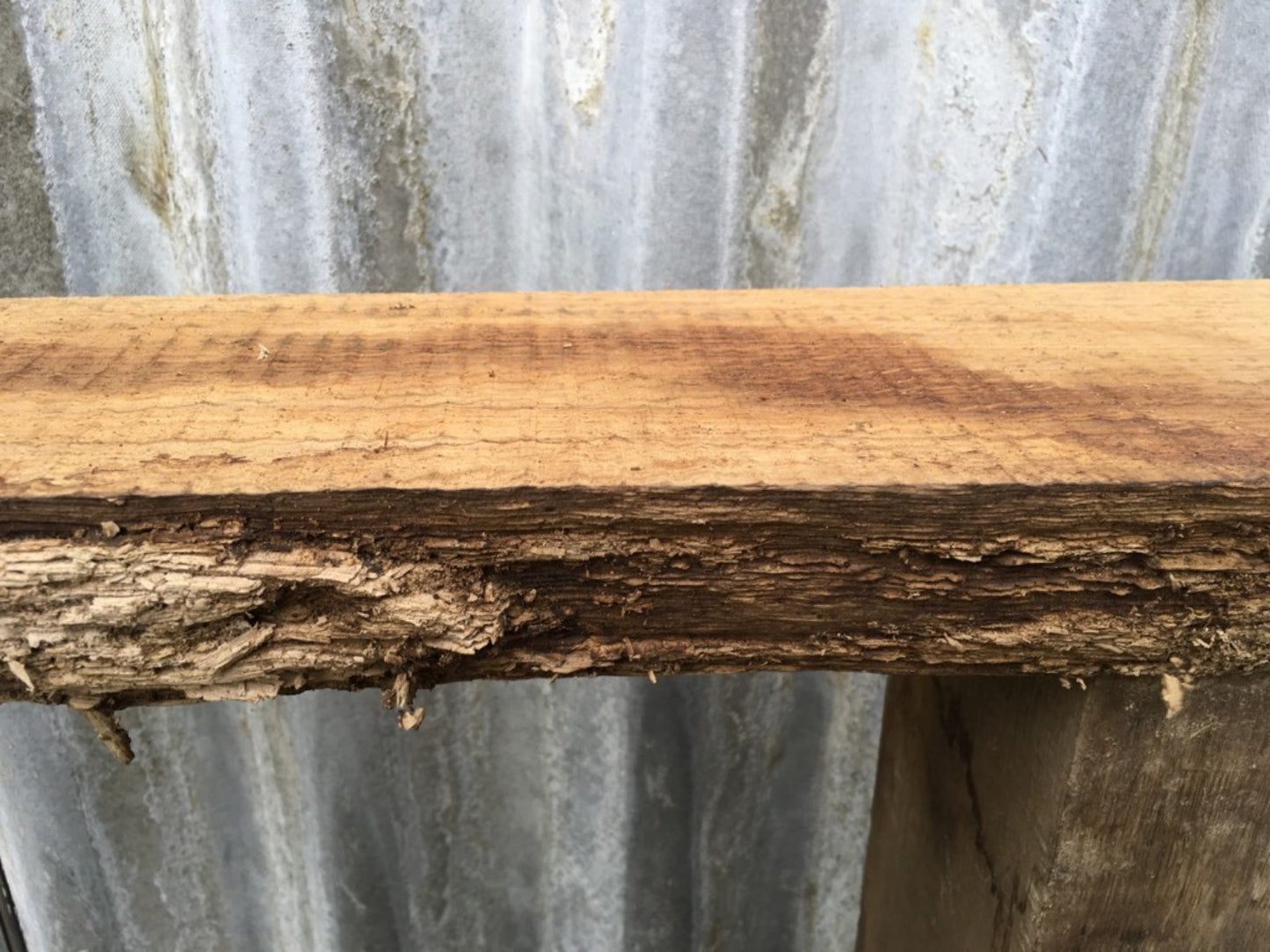 3ft 5 1/2" Or 1.06m Long Reclaimed Lovely Old Oak Hardwood Mantle Shelf
