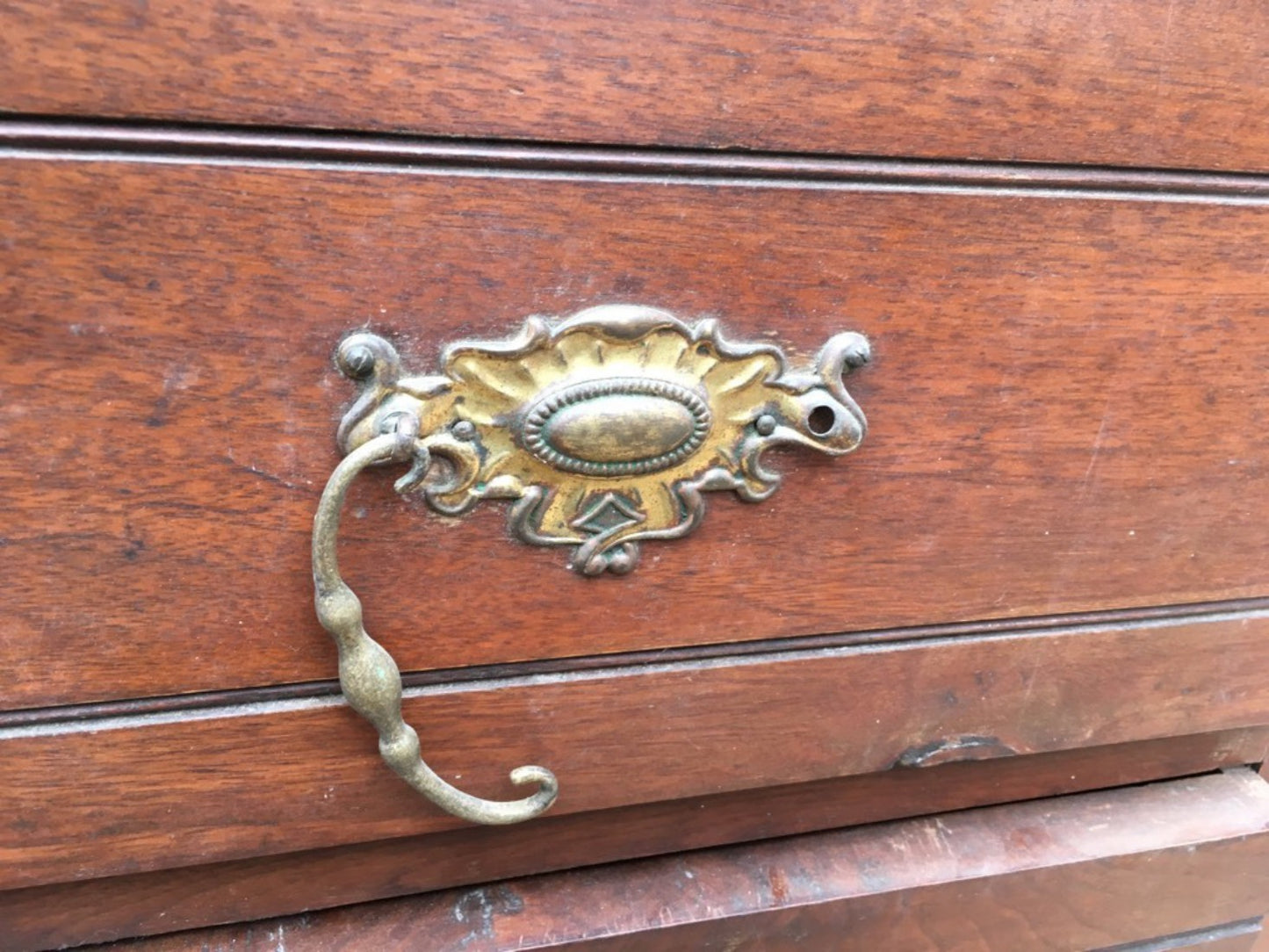 78.7cm X 106.5cm 1930s Mahogany 2 Over 3 Chest Of Drawers Restoration Project