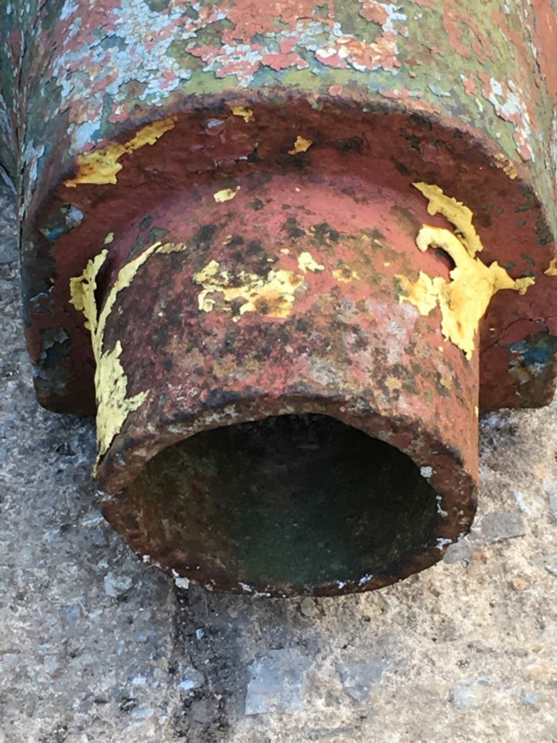 49cm High Salvaged Victorian Large Cast Iron Half Round Gutter Hopper