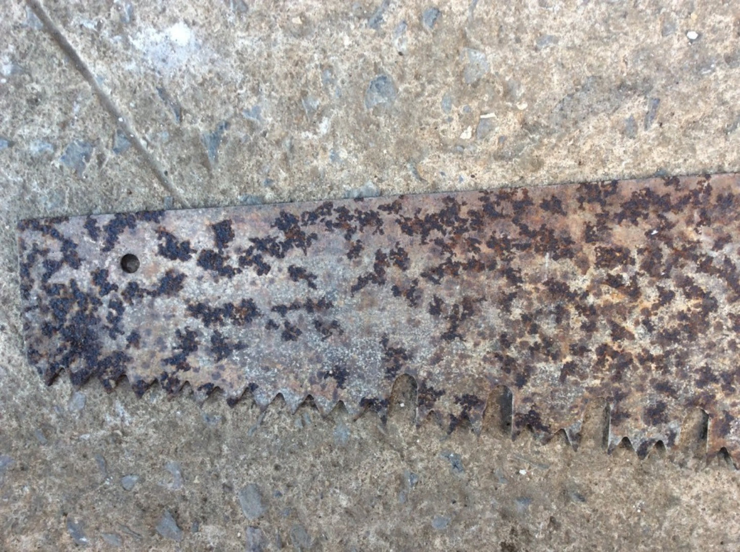 99cm Long Vintage Reclaimed Steel Old Stone Limestone Cutting Saw Collectable
