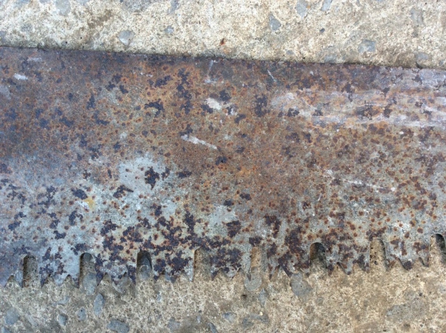 99cm Long Vintage Reclaimed Steel Old Stone Limestone Cutting Saw Collectable