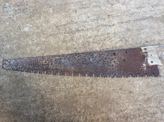 100cm Reclaimed Vintage Steel Old Stone Limestone Cutting Saw Collectable