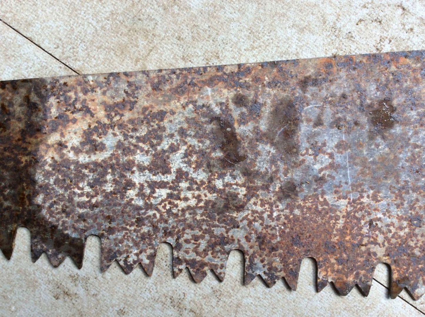 100cm Reclaimed Vintage Steel Old Stone Limestone Cutting Saw Collectable