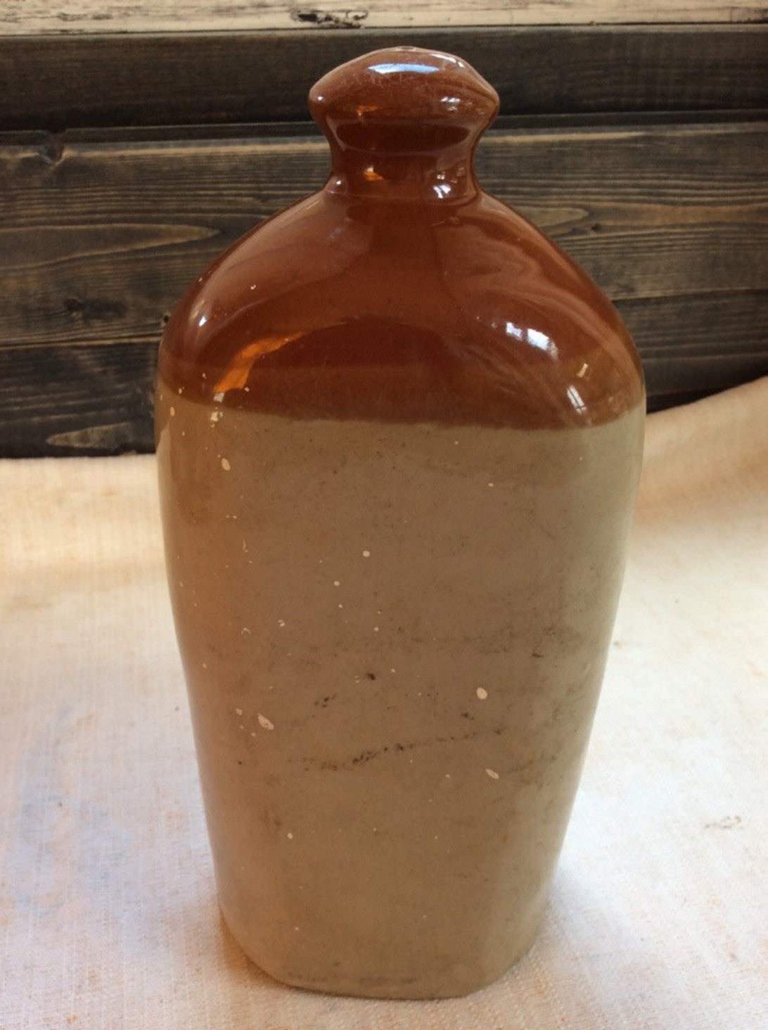 Vintage Old ‘The International’ Stoneware Bed Warmer 25.5cm Long