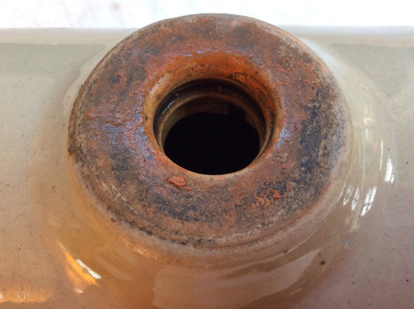 Vintage Old ‘The International’ Stoneware Bed Warmer 25.5cm Long