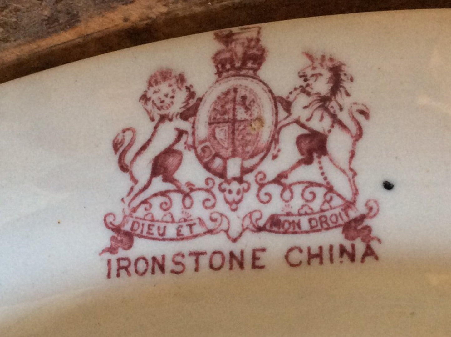 Three Interesting Colourful Edwardian Ironstone China Plates 44.2cm 34cm 27cm