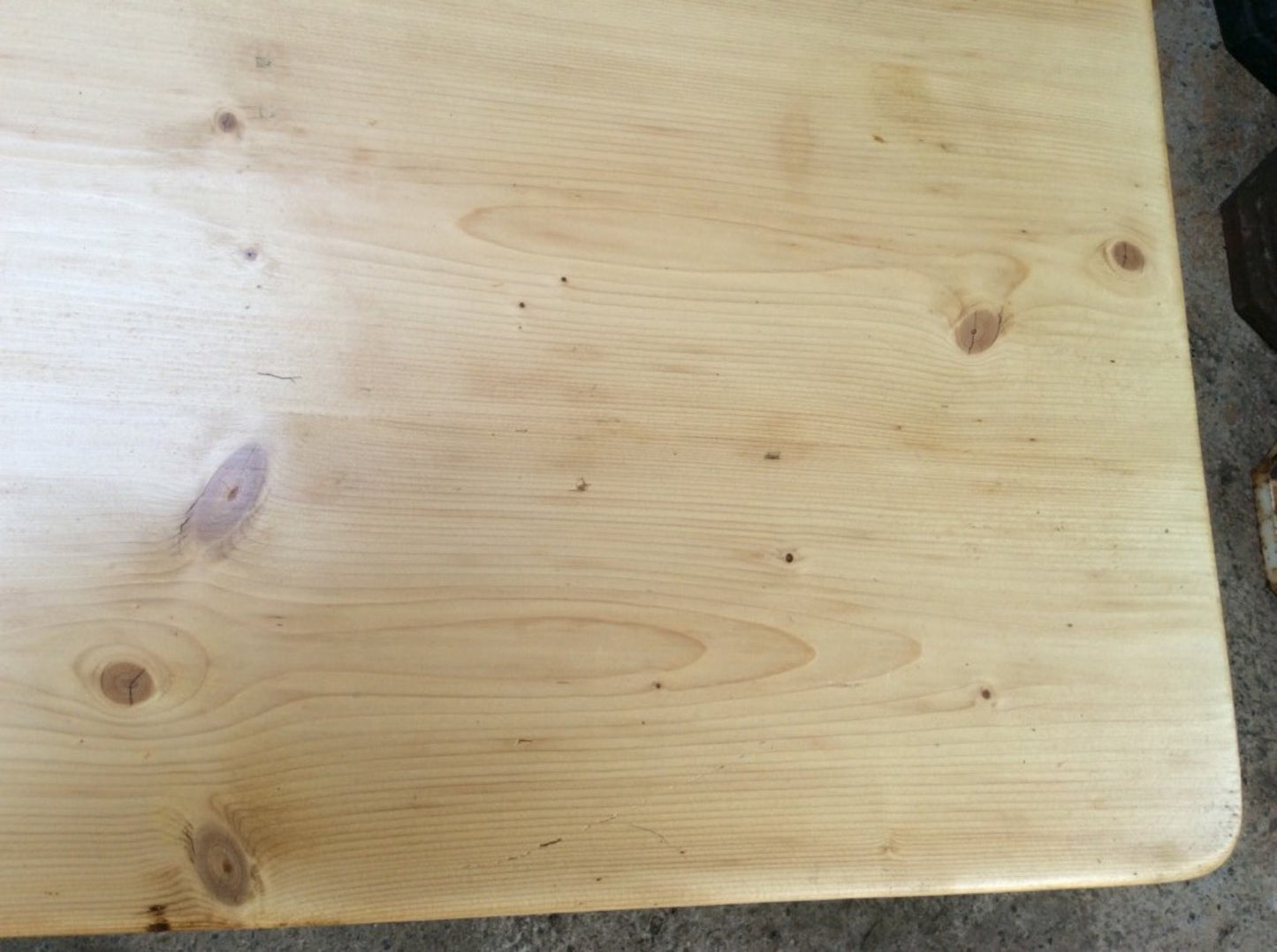 Salvaged Victorian Pine Old Square Painted Coffee Table 46cm X 100cm