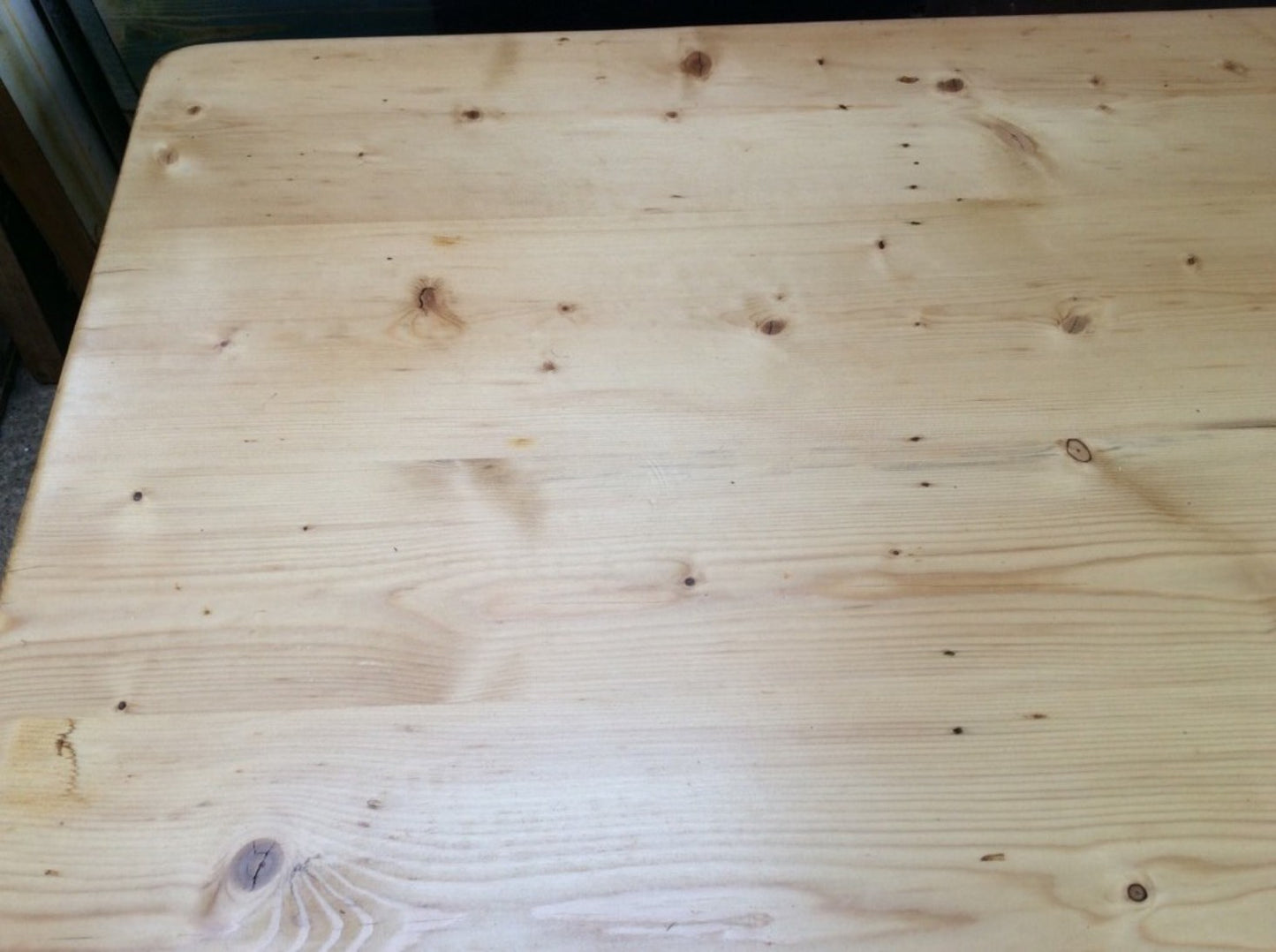 Salvaged Victorian Pine Old Square Painted Coffee Table 46cm X 100cm