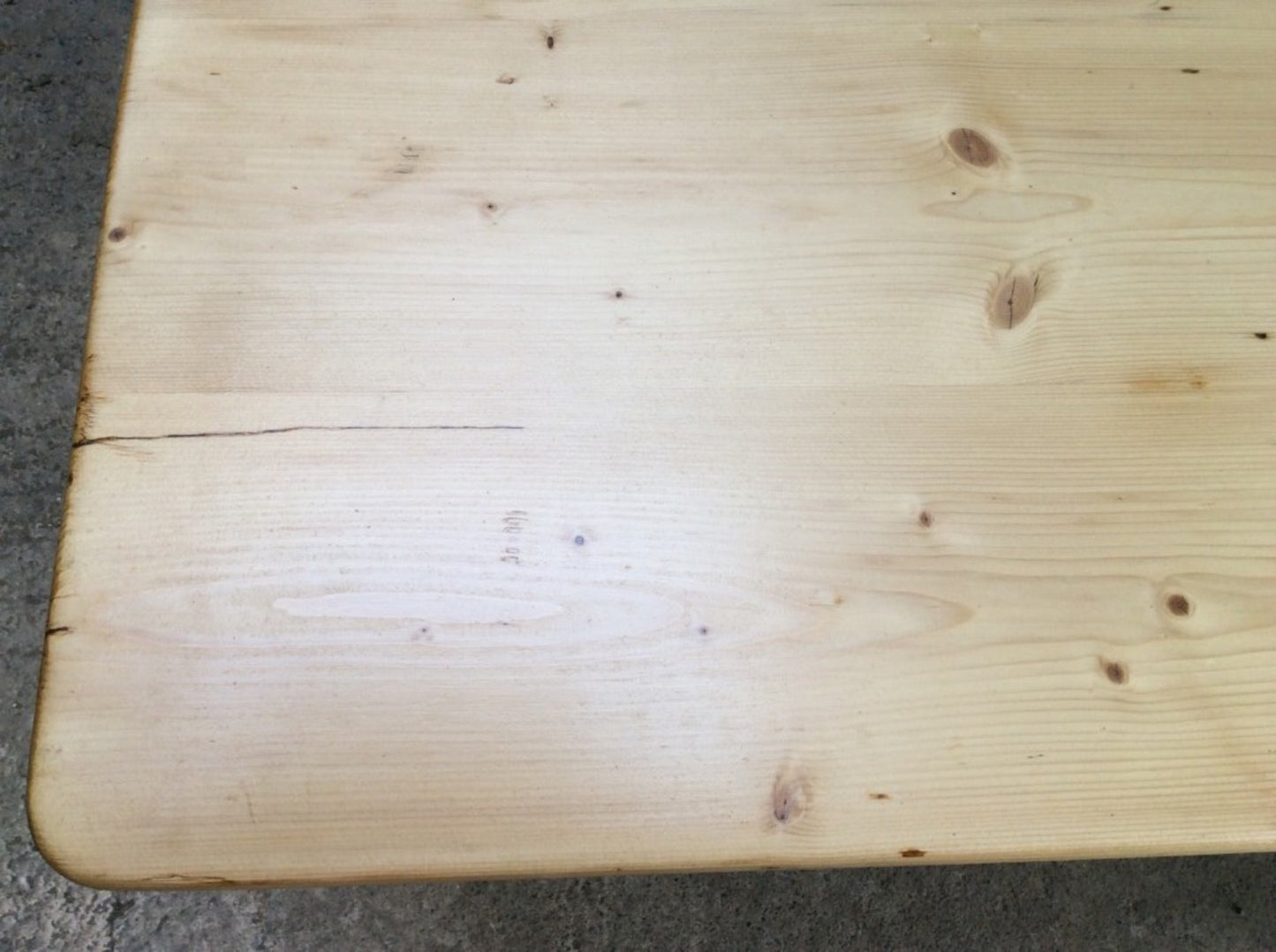 Salvaged Victorian Pine Old Square Painted Coffee Table 46cm X 100cm