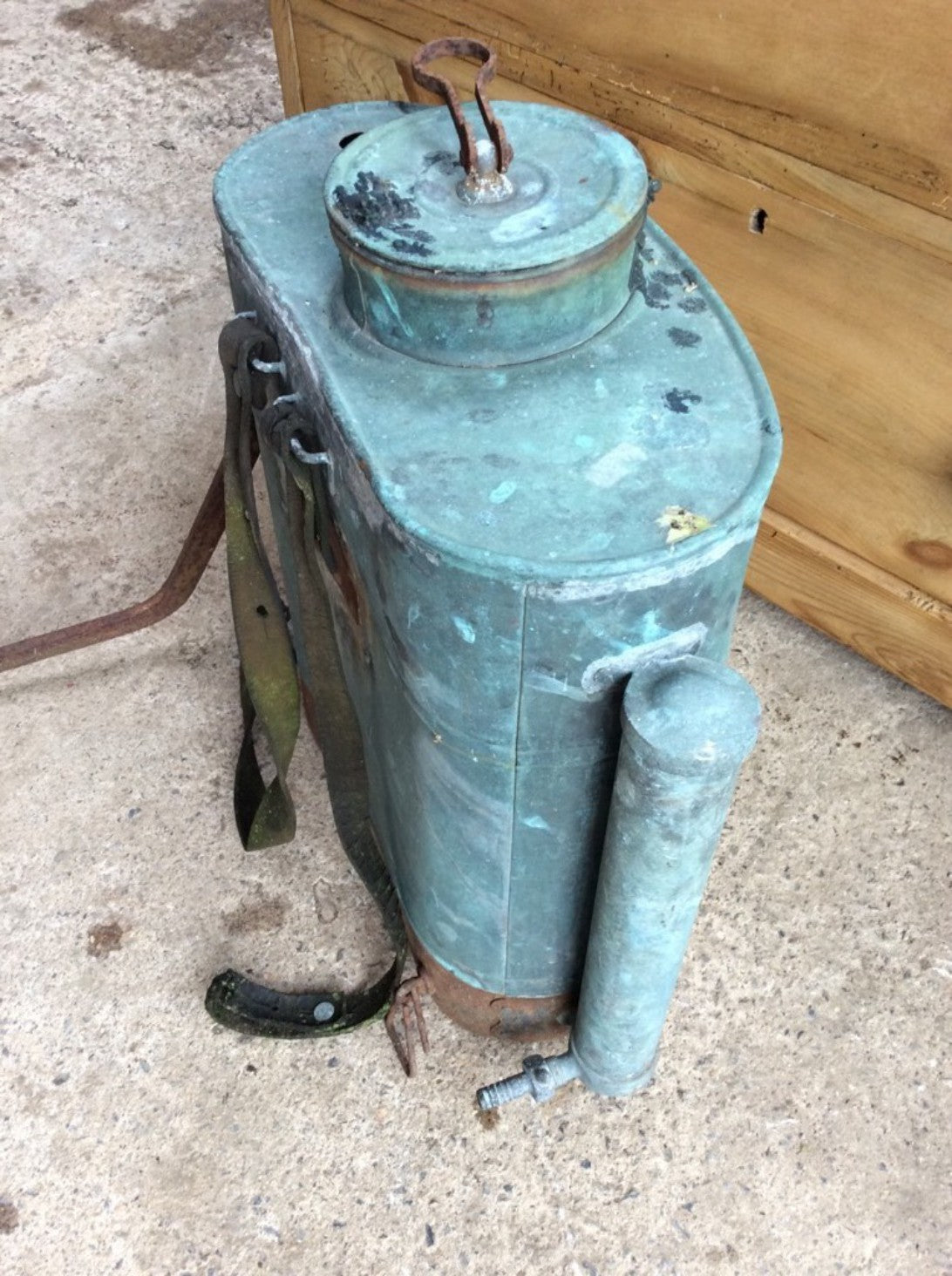 Interesting Old Copper Abol Backpack Knapsack Sprayer 1960s 1970s Sold As Seen