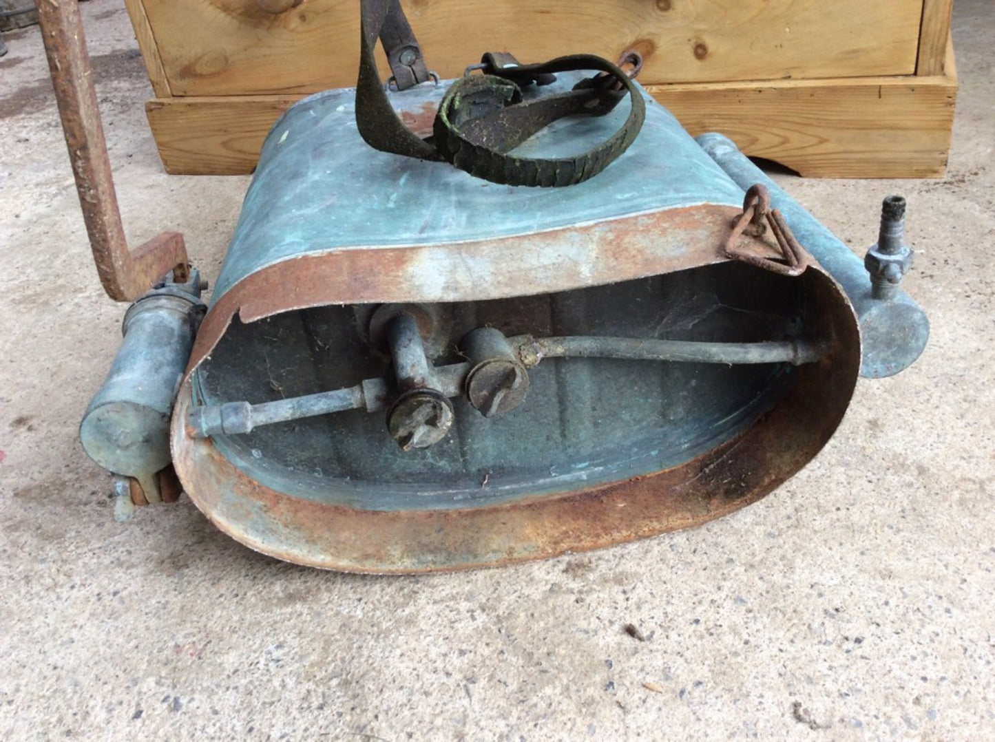 Interesting Old Copper Abol Backpack Knapsack Sprayer 1960s 1970s Sold As Seen