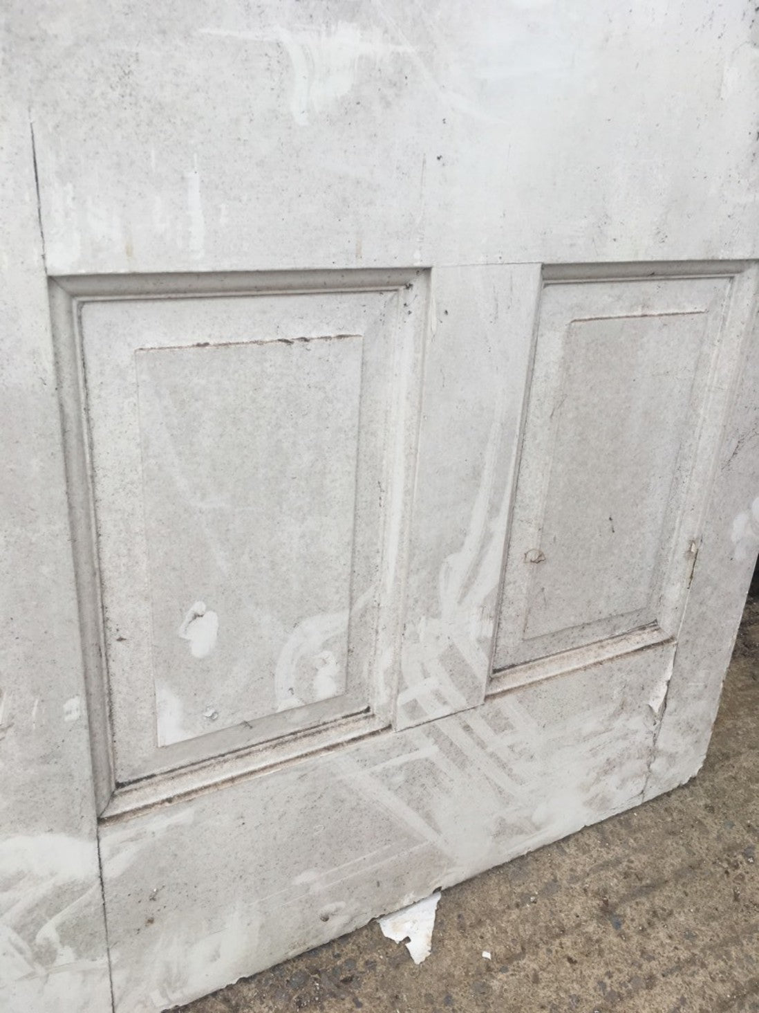 35”x82 3/8” Reclaimed Victorian Painted Pine Six Panel Internal Door