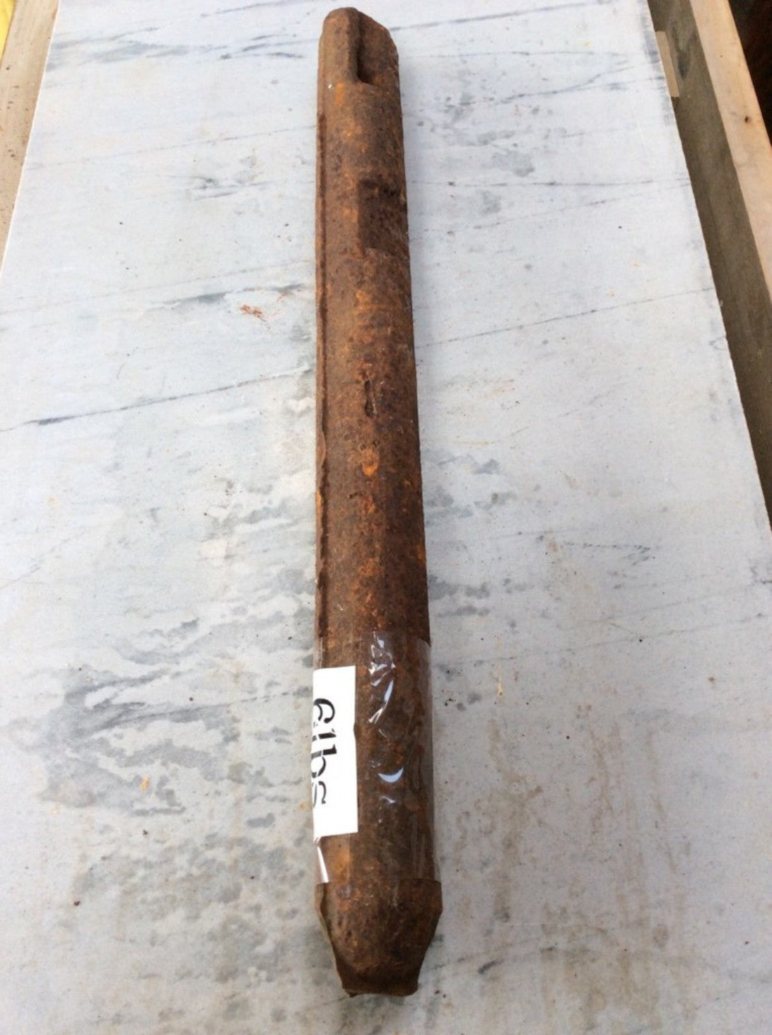 6lbs Salvaged Victorian Cast Iron Solid Round Window Sash Weight
