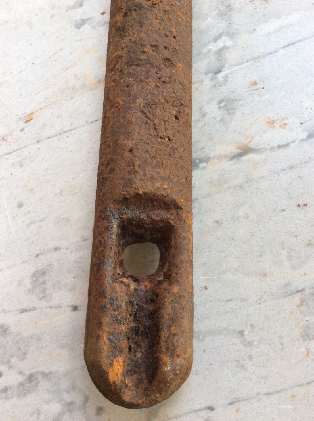 Salvaged Victorian Cast Iron Solid Round Window Sash Weight 6lbs