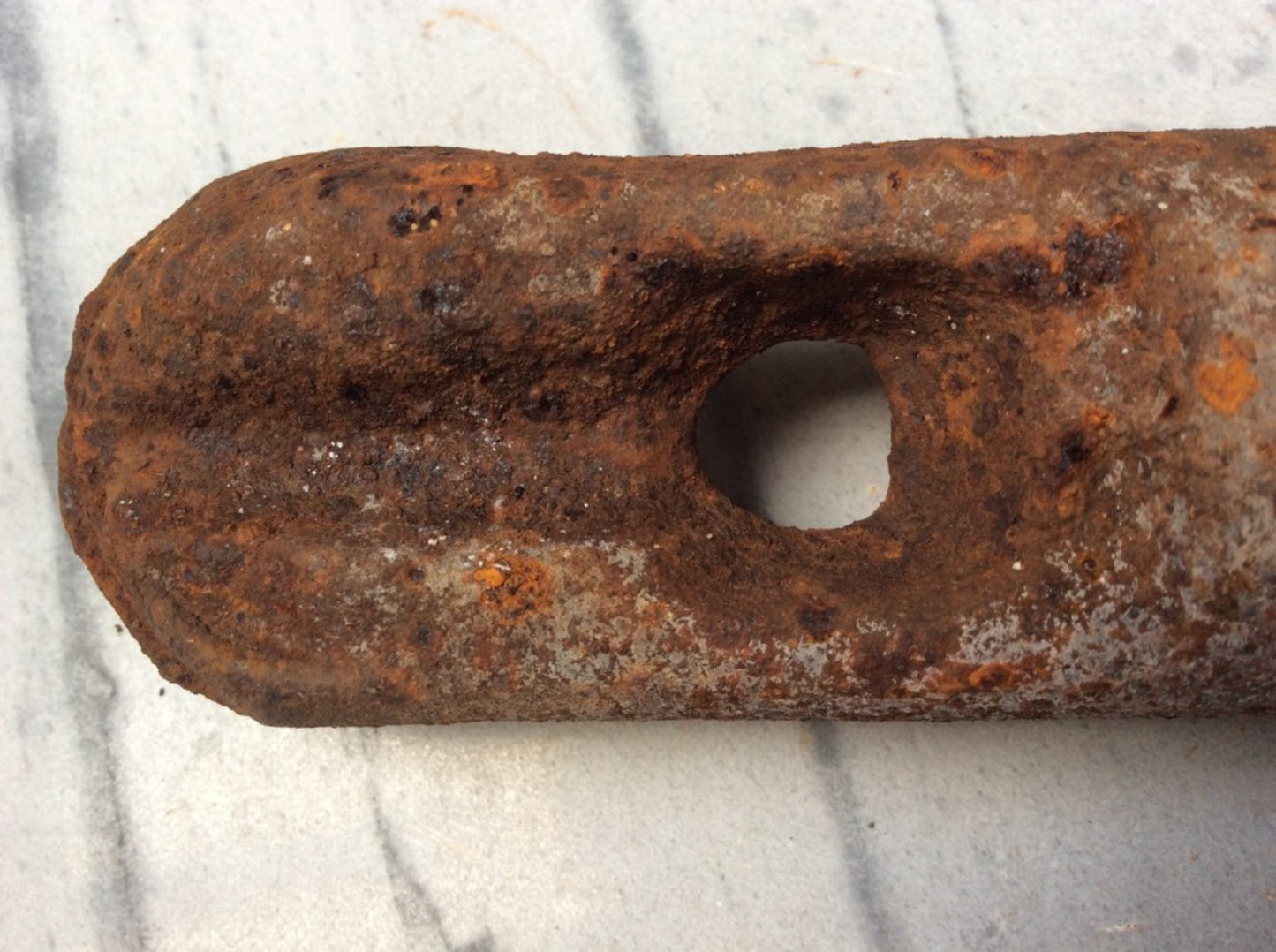 Salvaged Victorian Cast Iron Solid Round Window Sash Weight 6lbs