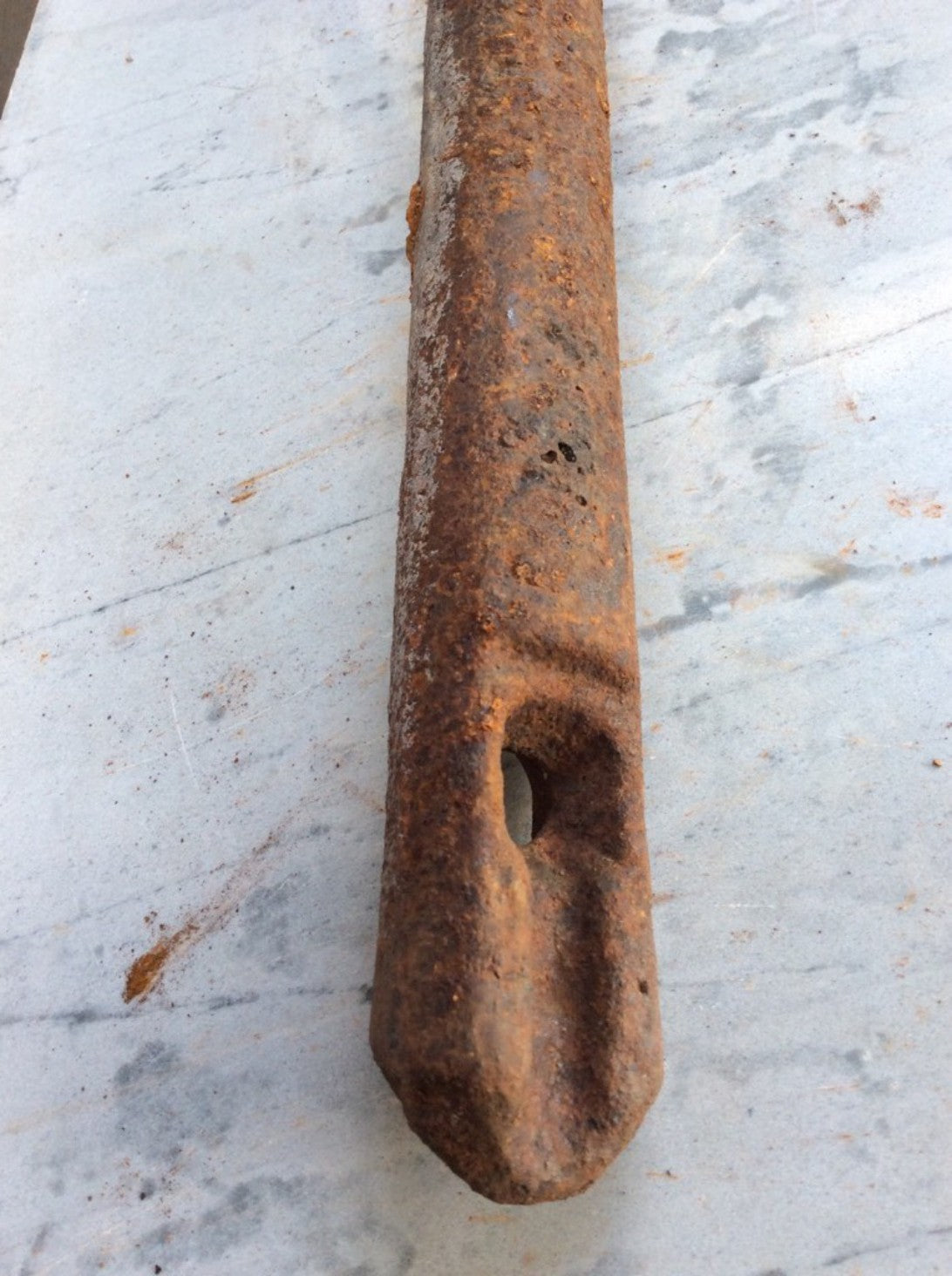 Salvaged Victorian Cast Iron Solid Round Window Sash Weight 6lbs