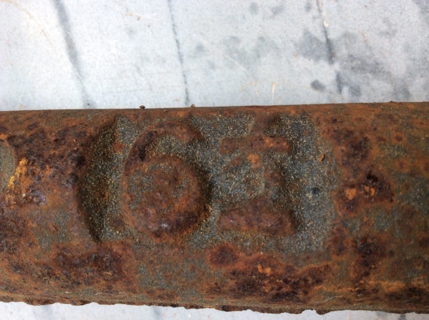 Salvaged Victorian Cast Iron Solid Round Window Sash Weight 6 1/2lbs