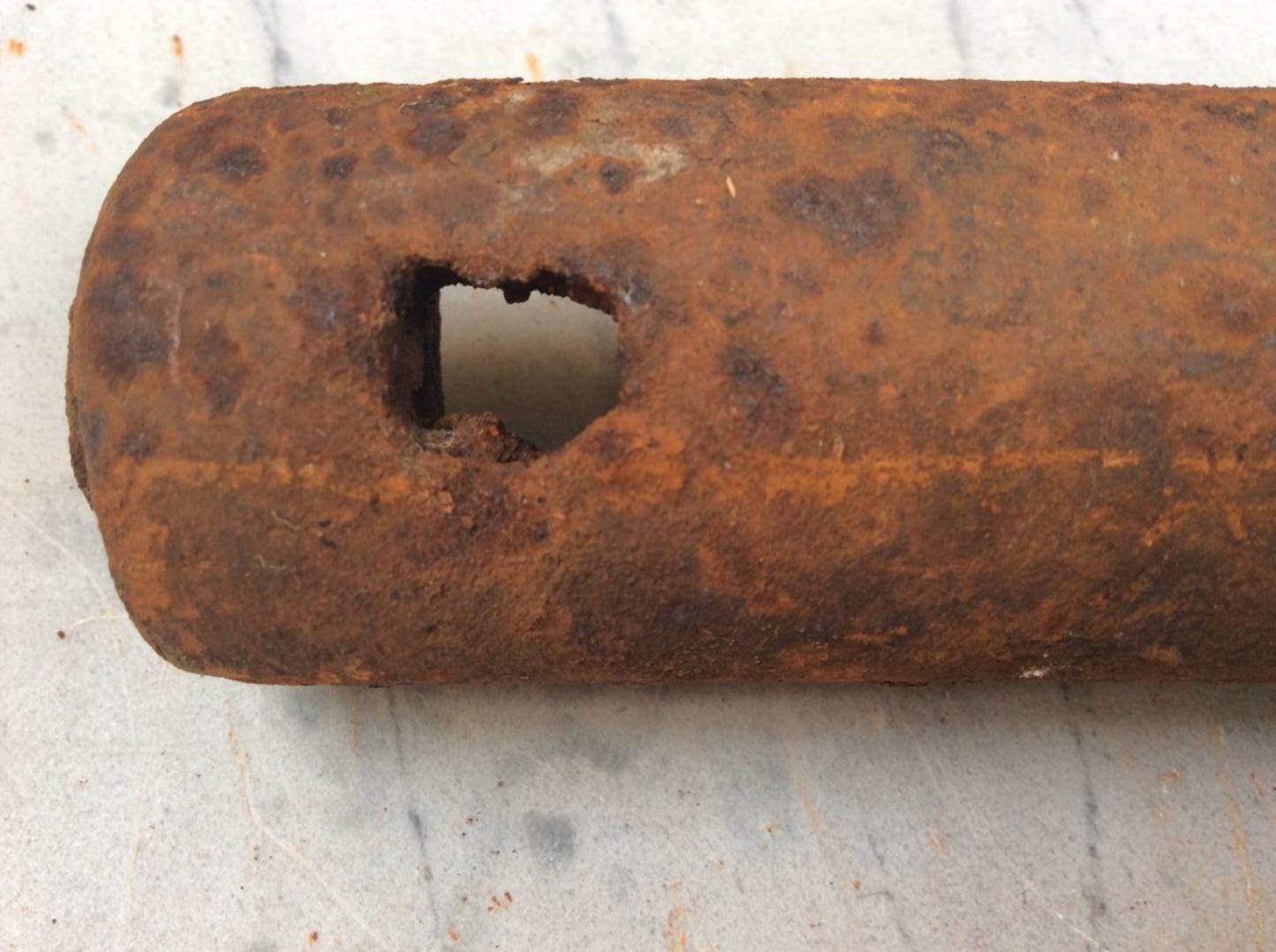 Salvaged Victorian Cast Iron Solid Round Window Sash Weight 7lbs