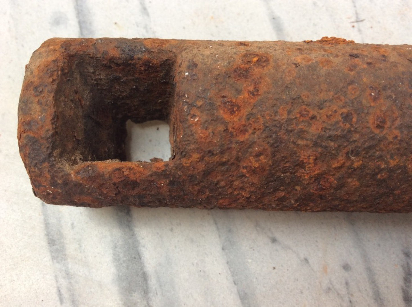 Salvaged Victorian Cast Iron Solid Round Window Sash Weight 7lbs