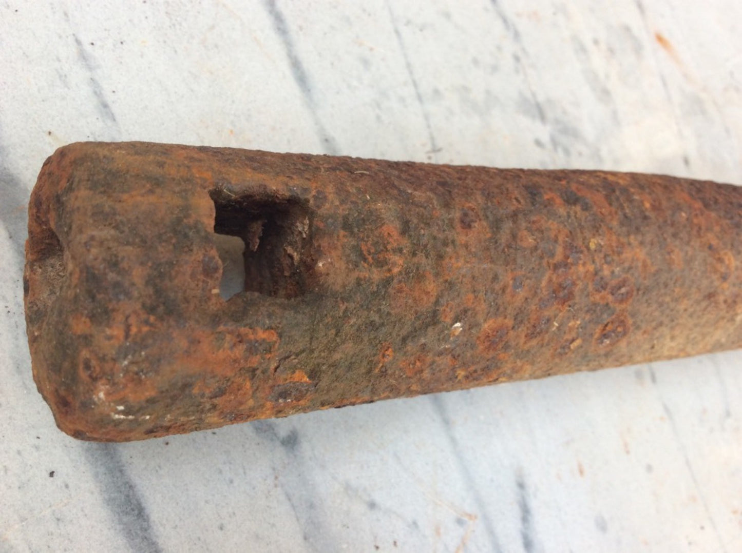 Salvaged Victorian Cast Iron Solid Round Window Sash Weight 7lbs