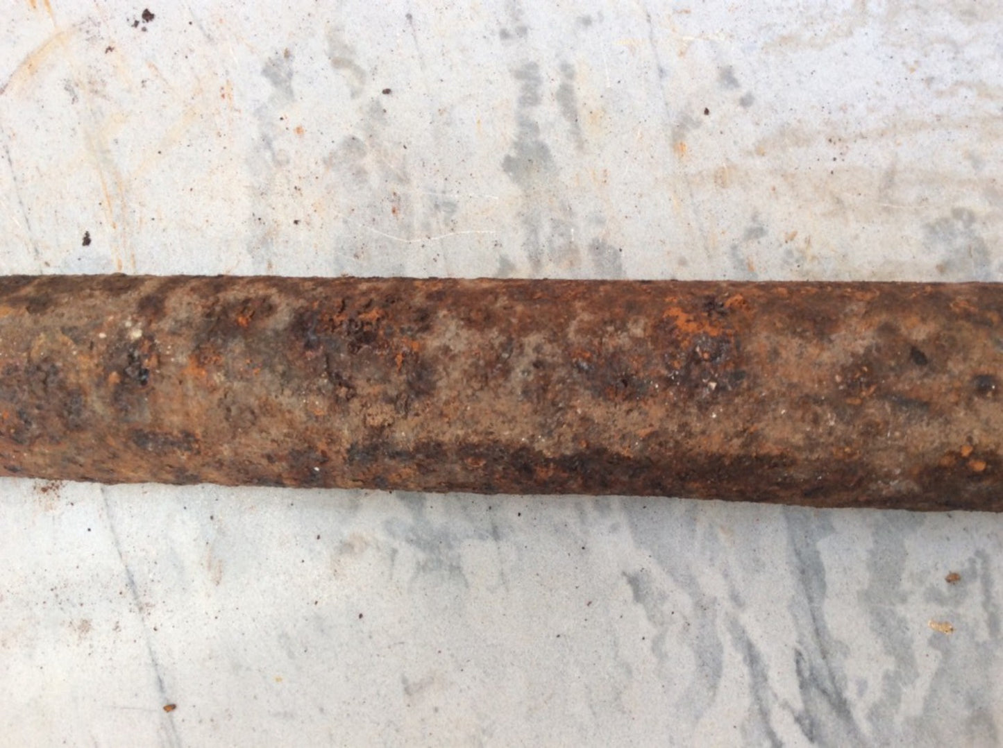 Salvaged Victorian Cast Iron Solid Round Window Sash Weight 7 1/2lbs