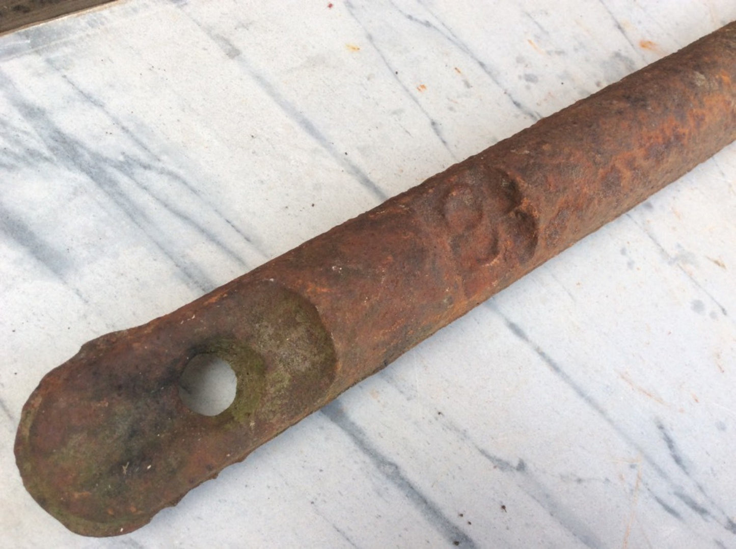 Salvaged Victorian Cast Iron Solid Round Window Sash Weight 9lbs
