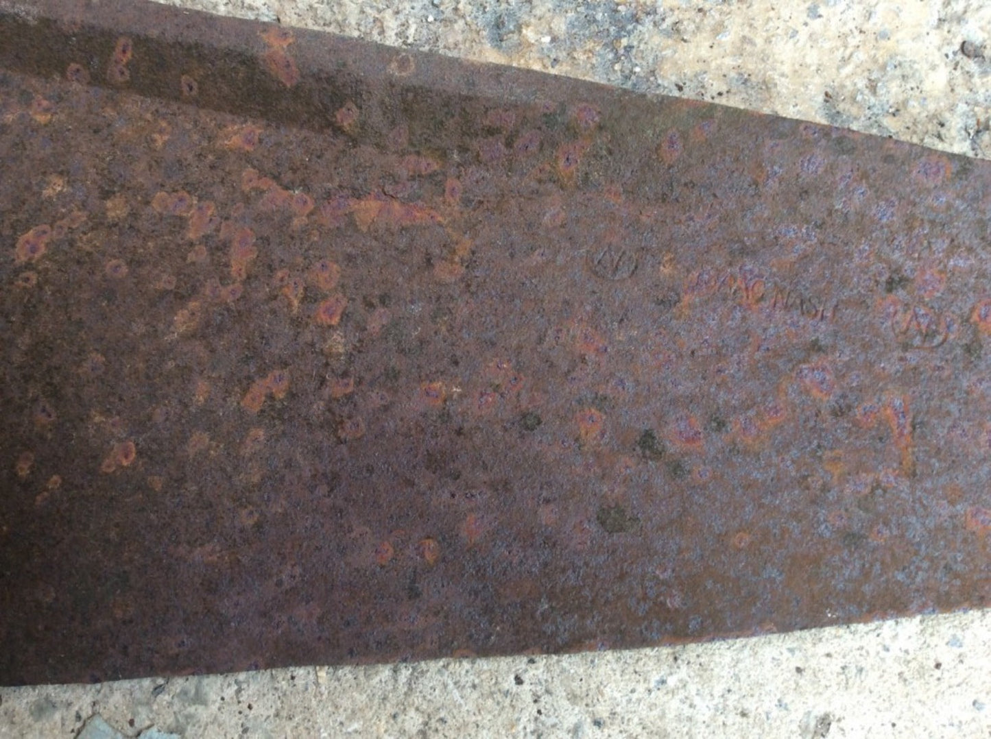 34 1/2” Long Vintage Old Wrought Iron Hay Cutting Knife Blade Tool