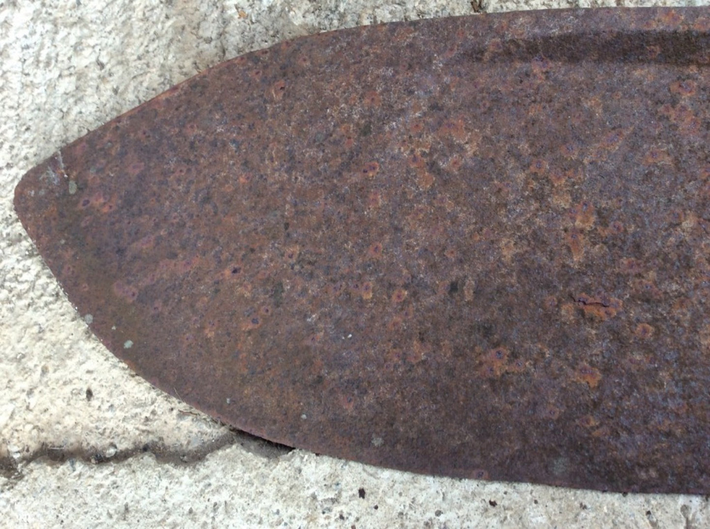 34 1/2” Long Vintage Old Wrought Iron Hay Cutting Knife Blade Tool