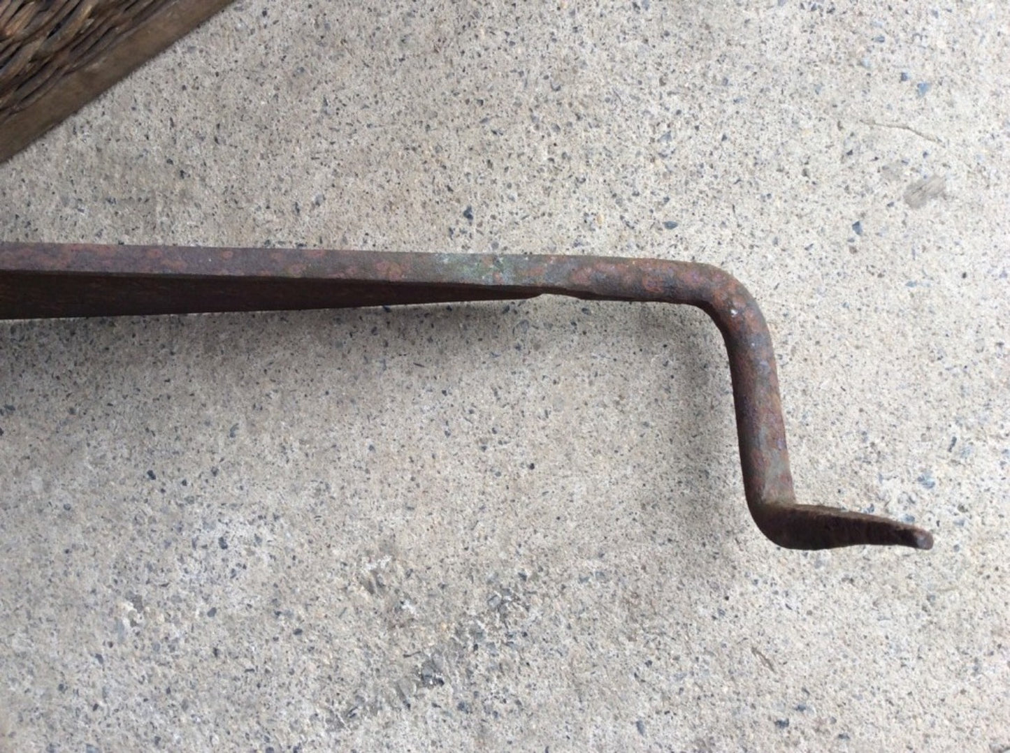 34 1/2” Long Vintage Old Wrought Iron Hay Cutting Knife Blade Tool