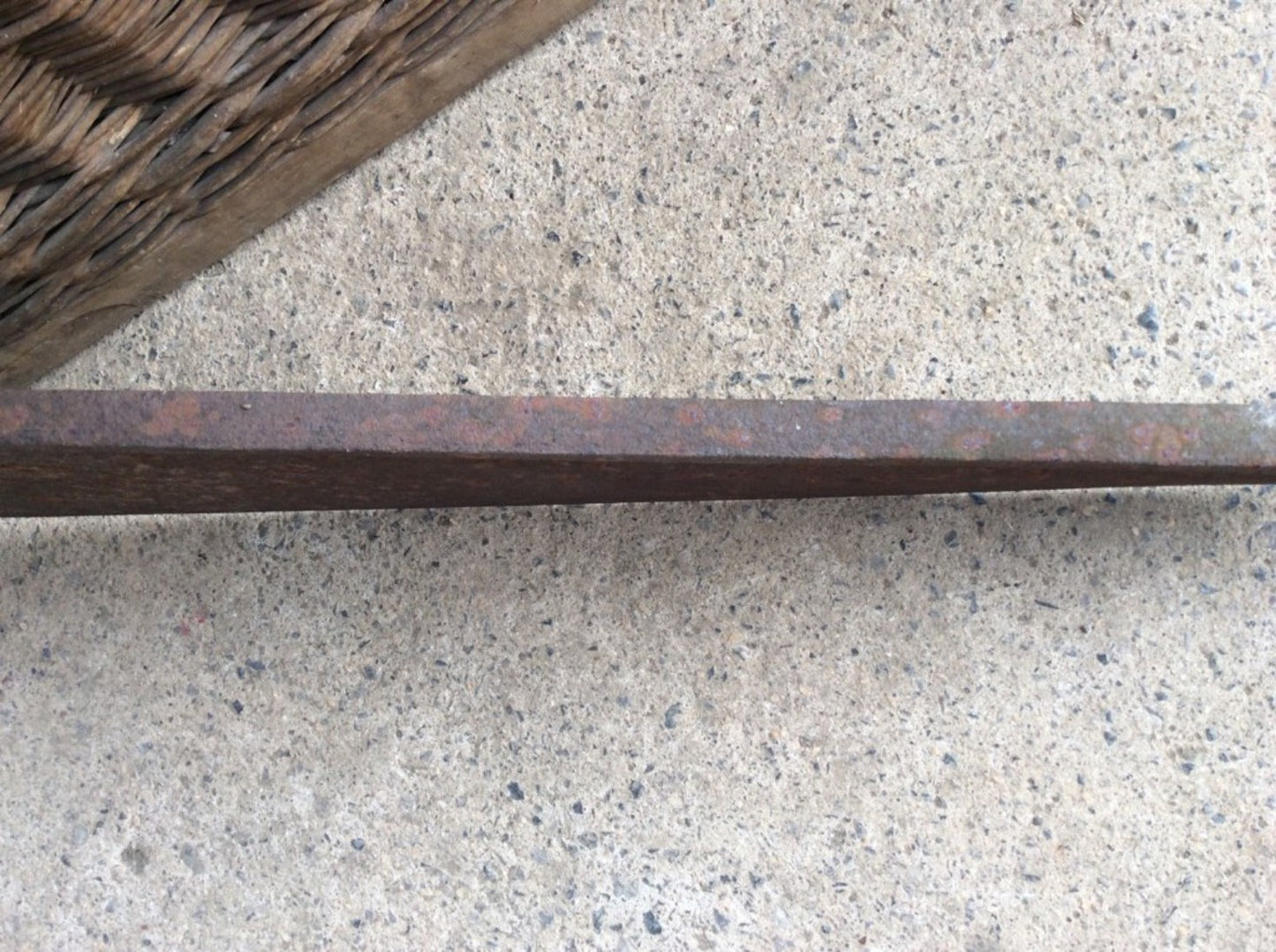 34 1/2” Long Vintage Old Wrought Iron Hay Cutting Knife Blade Tool