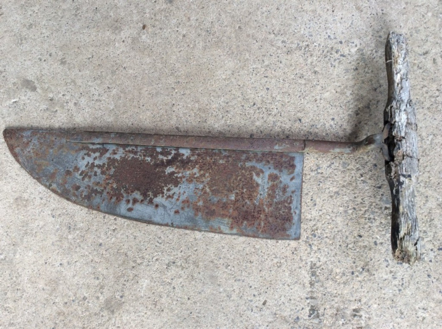30 3/4” Long Vintage Old Wrought Iron Hay Cutting Knife Blade Tool