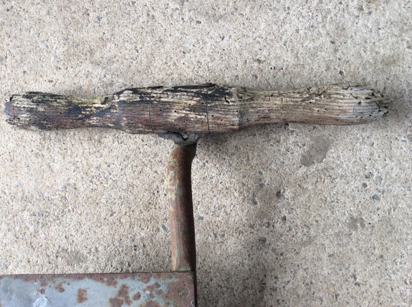 30 3/4” Long Vintage Old Wrought Iron Hay Cutting Knife Blade Tool