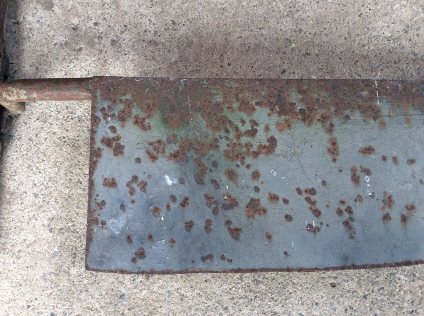 30 3/4” Long Vintage Old Wrought Iron Hay Cutting Knife Blade Tool