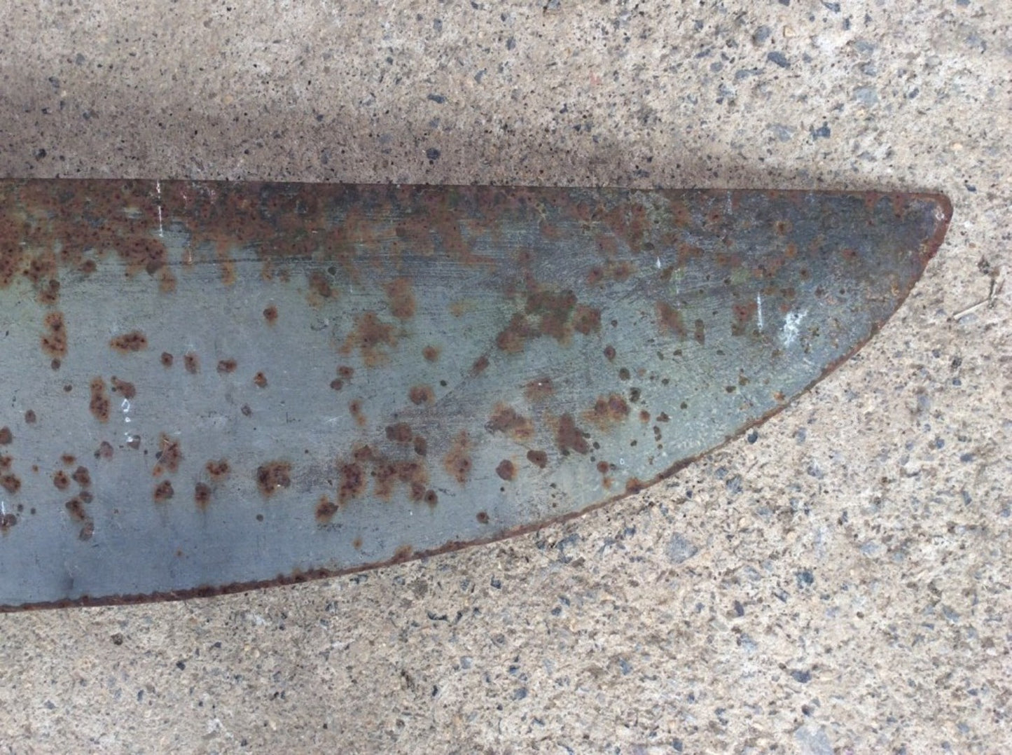 30 3/4” Long Vintage Old Wrought Iron Hay Cutting Knife Blade Tool