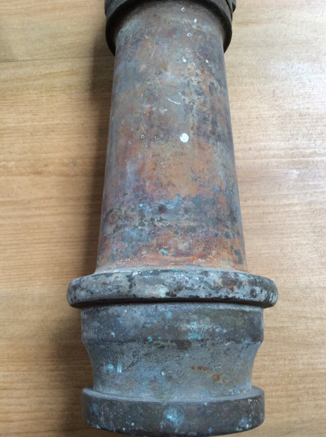 Vintage Old Brass WWII Fire Brigade Brass Nozzle Dated 1941 - Fire Hose Nozzle