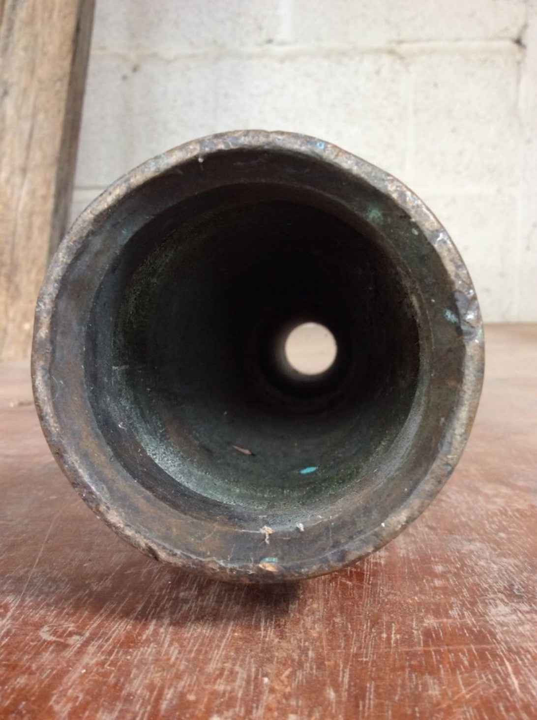 Vintage Old Brass WWII Fire Brigade Brass Nozzle Dated 1941 - Fire Hose Nozzle