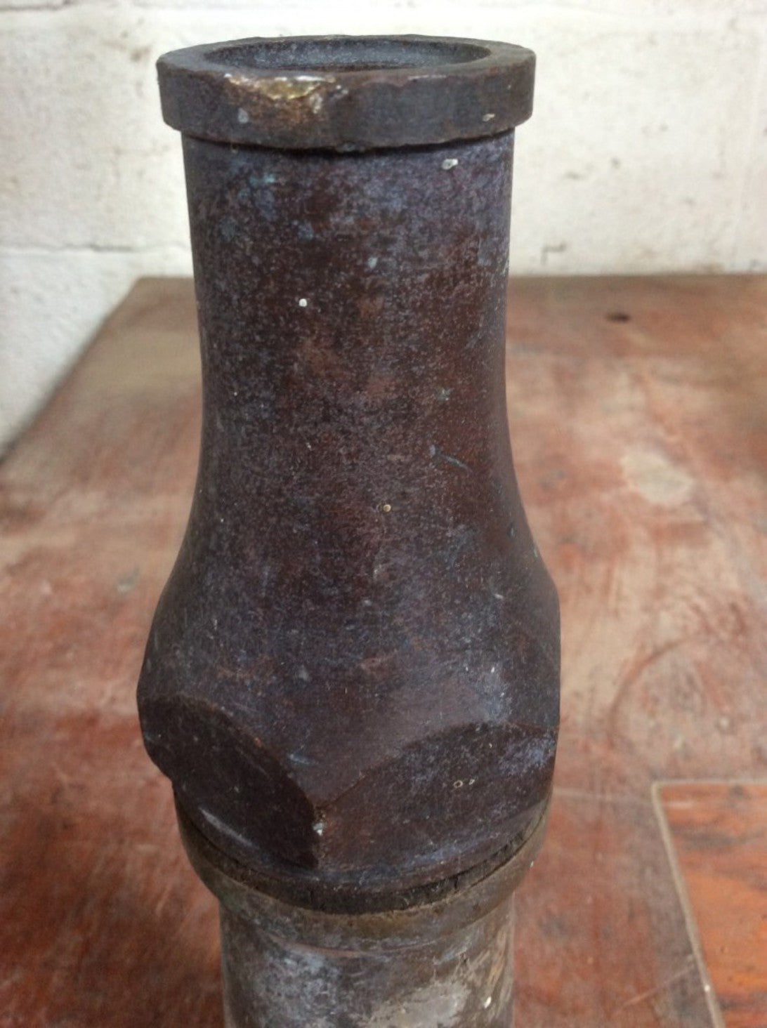 Vintage Old Brass WWII Fire Brigade Brass Nozzle Dated 1941 - Fire Hose Nozzle