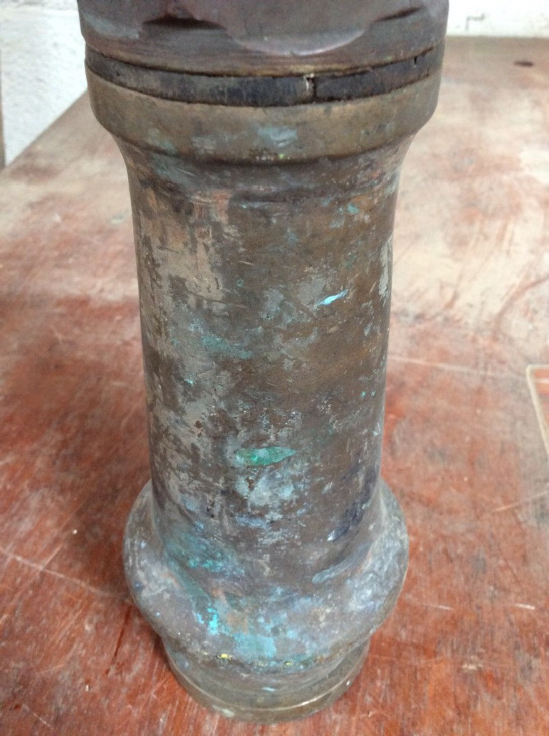 Vintage Old Brass WWII Fire Brigade Brass Nozzle Dated 1941 - Fire Hose Nozzle