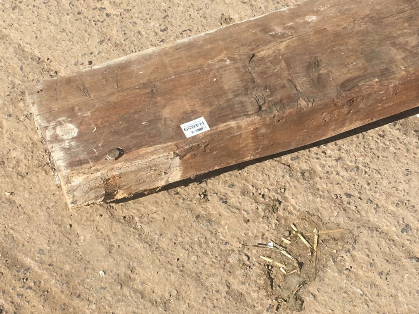 1.83m Long Old Rustic Oak Hardwood Solid Beam Post Fireplace Over Mantle Lintel