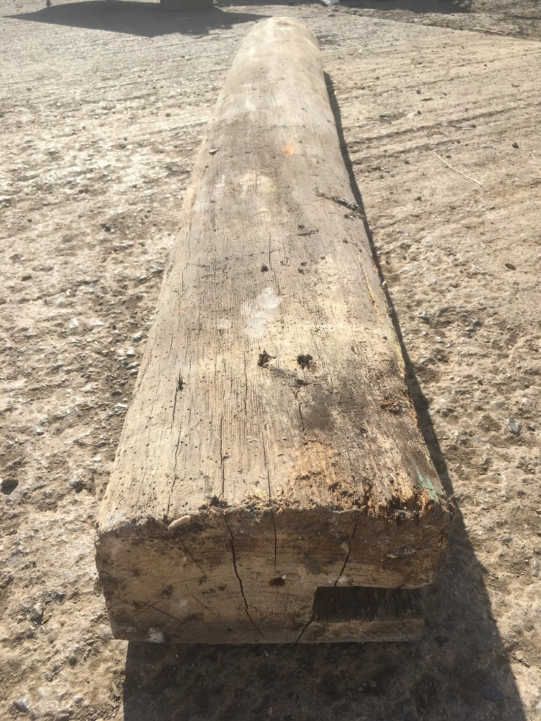1.83m Long Old Rustic Oak Hardwood Solid Beam Post Fireplace Over Mantle Lintel