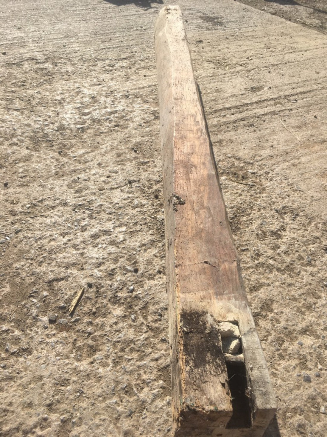 1.83m Long Old Rustic Oak Hardwood Solid Beam Post Fireplace Over Mantle Lintel