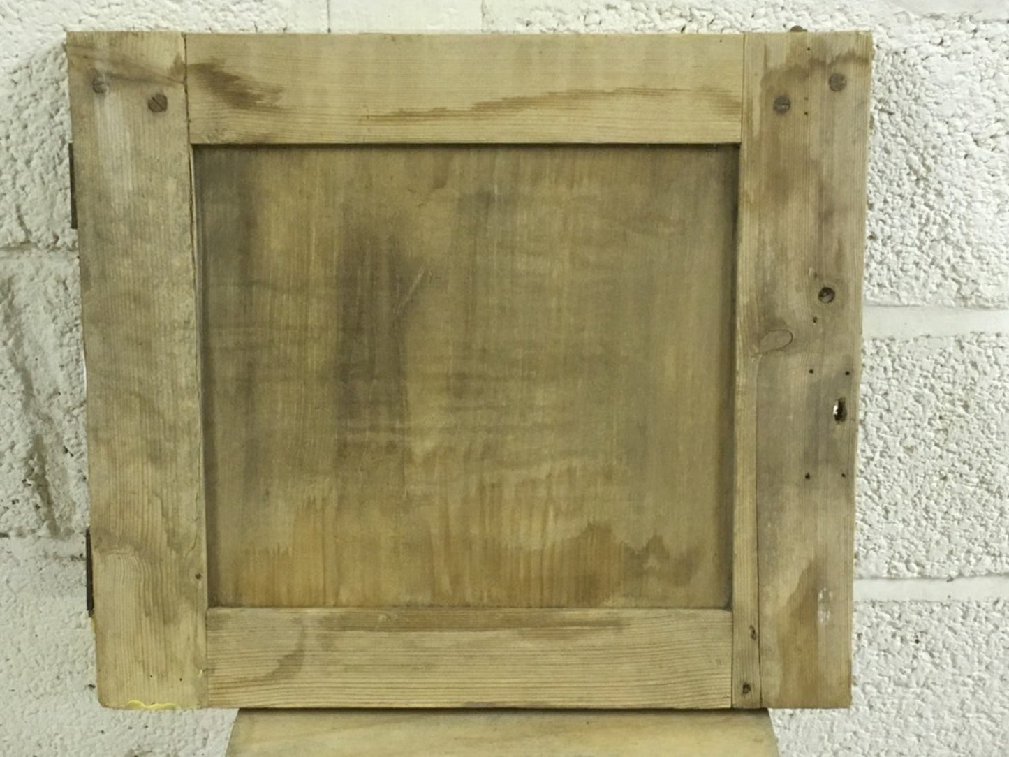 18 1/4”x16 1/8” Reclaimed Victorian Stripped Pine Single Panel Internal Door