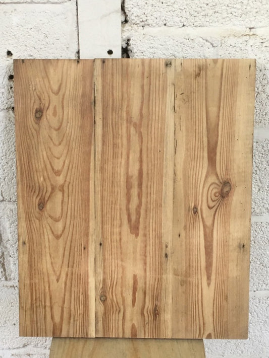 20”x24” Reclaimed Old Stripped Pine 3 Plank & Ledge Internal Cupboard Door
