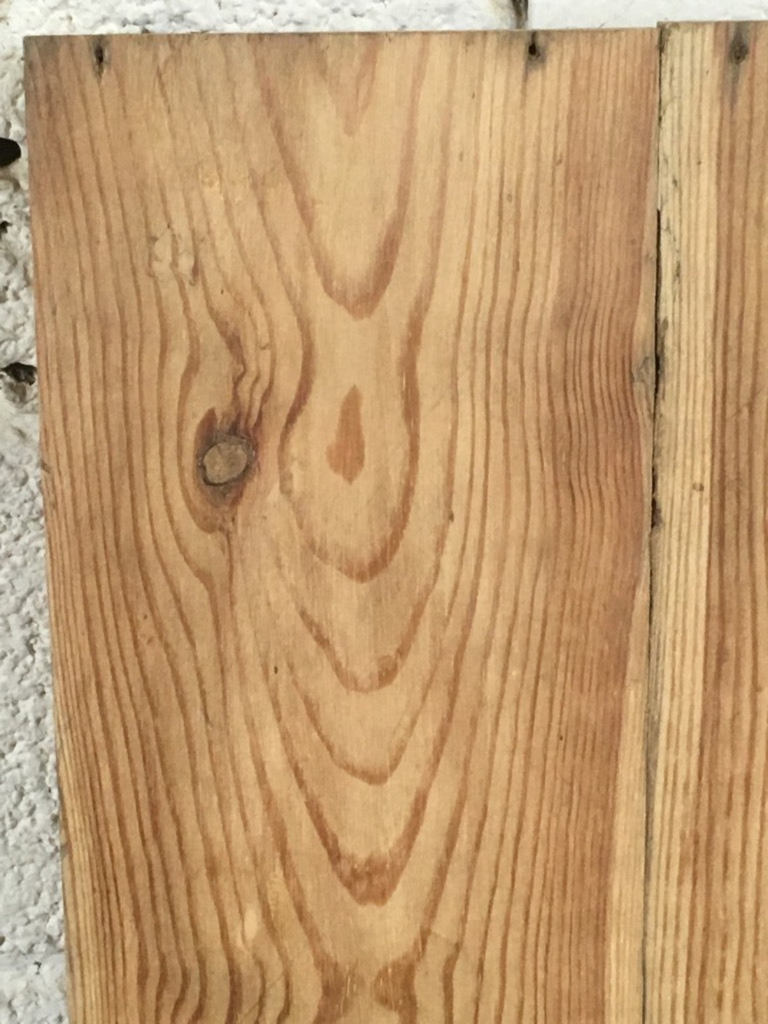 20”x24” Reclaimed Old Stripped Pine 3 Plank & Ledge Internal Cupboard Door