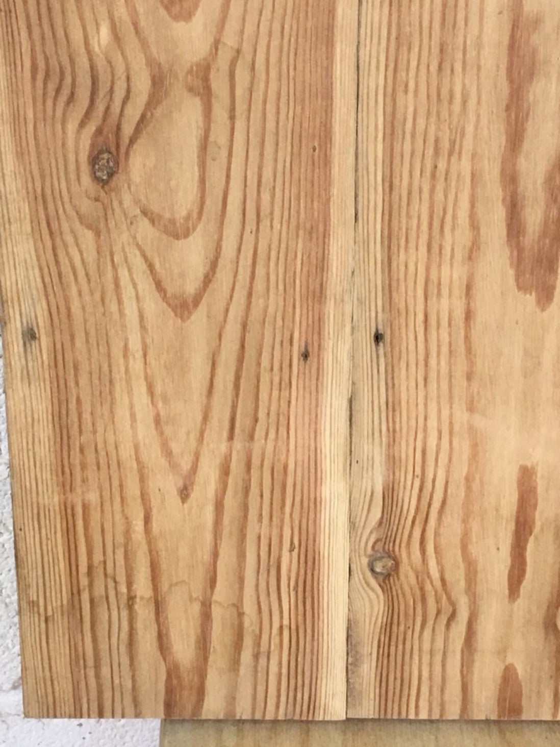 20”x24” Reclaimed Old Stripped Pine 3 Plank & Ledge Internal Cupboard Door