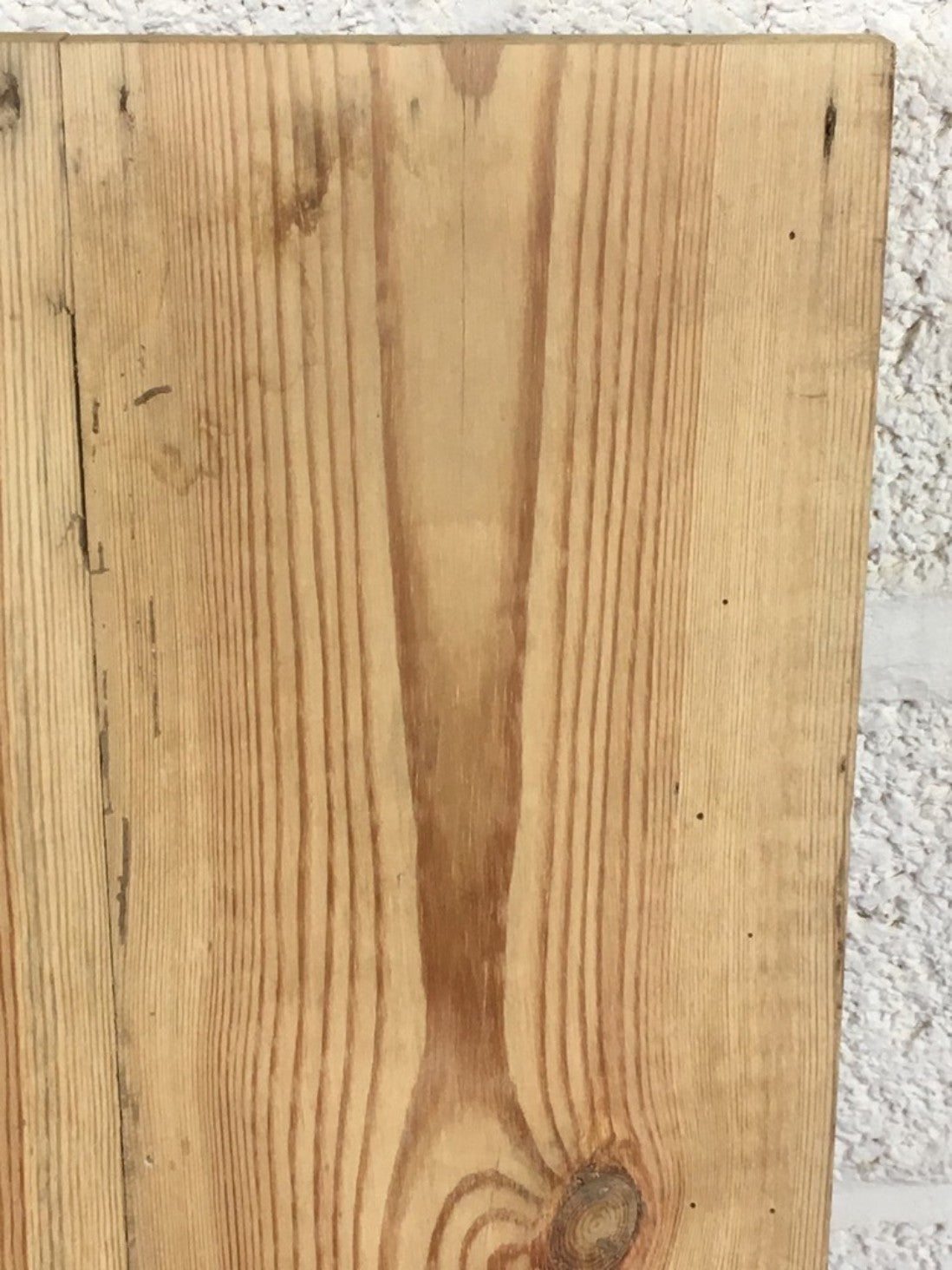 20”x24” Reclaimed Old Stripped Pine 3 Plank & Ledge Internal Cupboard Door